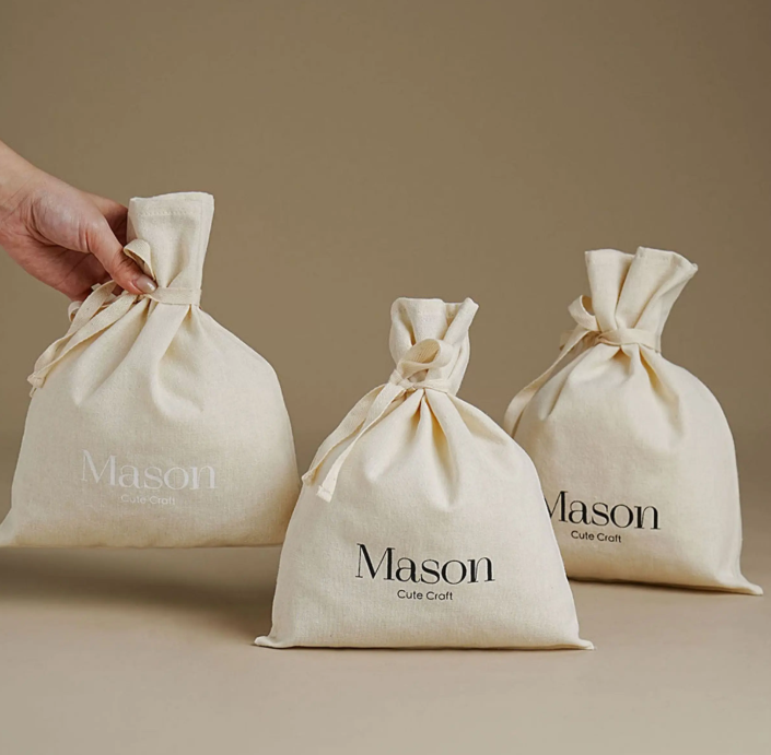 Bolsa de algodón con cordón y  - Luxury Skincare Logo reseña y precio